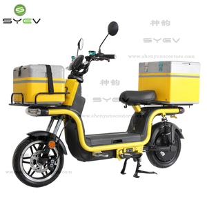 Shenyun 2022 venda imperdível bicicleta de entrega de comida rápida com motor potente de 12 polegadas 60 v 1200 w scooter elétrico motocicleta bicicleta elétrica para carga